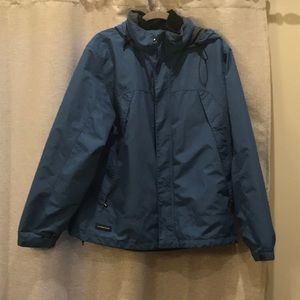 Men’s Lands End fleece lined coat Size L 42-44